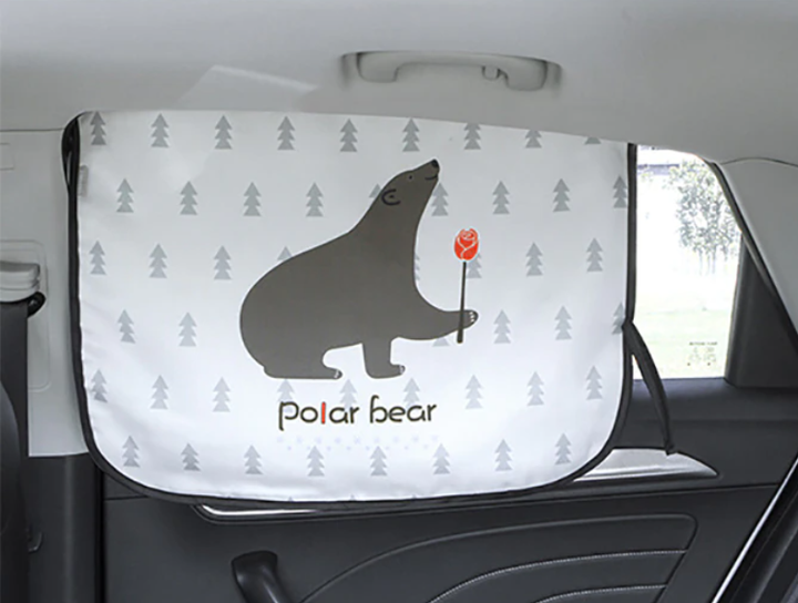 Сонцезахисний екран в автомобіль на магнітах Bear, Belove - Фото 3 Сонцезахисний екран в автомобіль на магнітах Bear, Belove - зображення 3