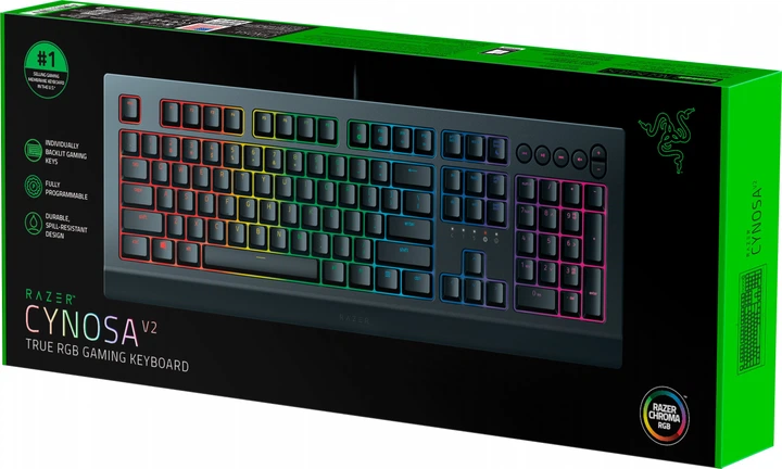 Клавиатура проводная Razer Cynosa V2 USB RU (RZ03-03400700-R3R1