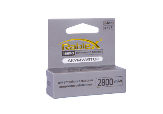 Акумулятор Rablex 2800 mAh Li-ion 3.7V 18650 - зображення 8