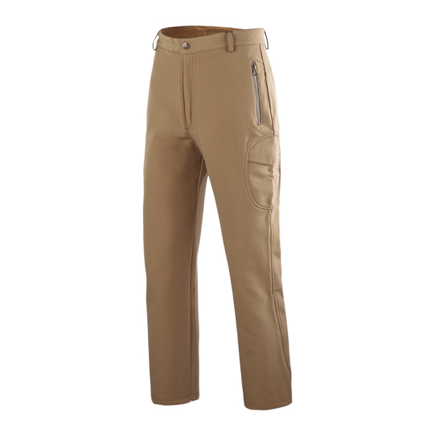 Тактические штаны Lesko B001 Sand (2XL) утолщенные однотонные мужские с теплой подкладкой LOZ - изображение 1