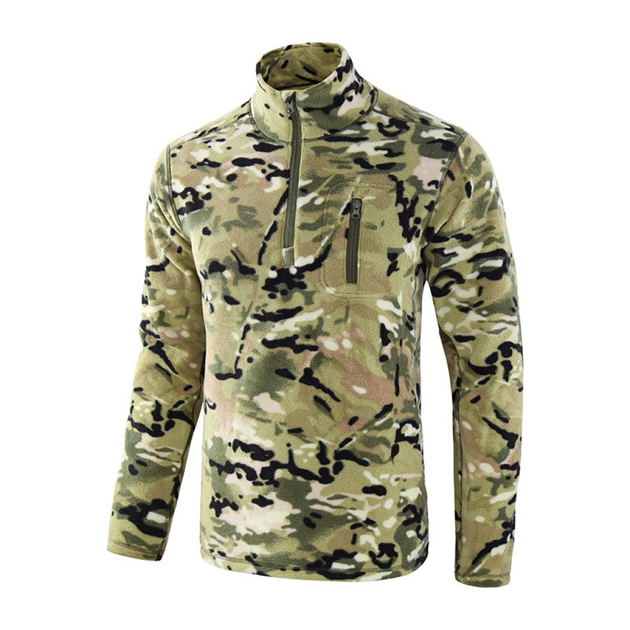 Тактическая кофта A973 Camouflage CP 2XL (38р.) флисовая мужская LOZ - изображение 1