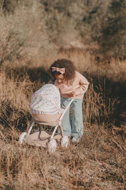 Wózek dla lalek Smoby Baby Nurse Modern Cradle z koszyczkiem Pink pudrowy (7600254118) - obraz 12
