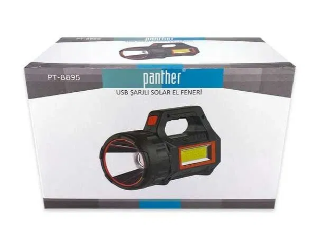 Фонарь светодиодный ручной Panther PT-8895 кемпинговый на солнечной батарее - Фото 3 Фонарь светодиодный ручной Panther PT-8895 кемпинговый на солнечной батарее - изображение 3