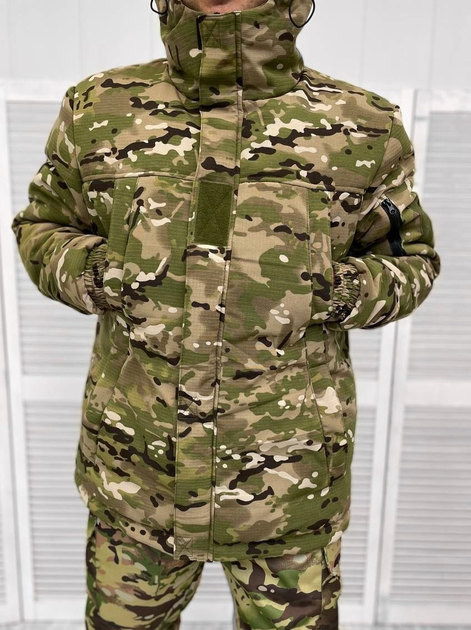 Тактична тепла зимова військова куртка - бушлат, Камуфляж: Мультикам, Розмір: XXL - зображення 1