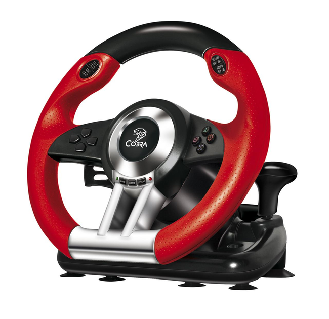 Руль игровой Cobra Sepang SW8080 (PC/PS3/PS4/XBOX ONE) Черный/Красный с ...