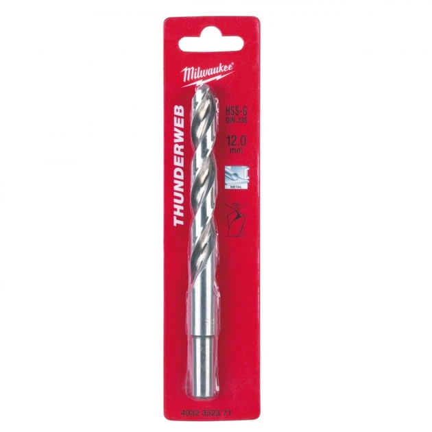 Сверло по металлу THUNDERWEB HSS-G Milwaukee DIN338 12,0x151 мм (4932352371) - изображение 2