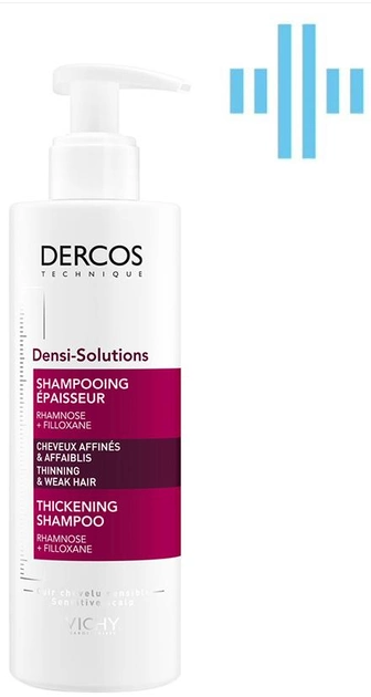 Акція на Шампунь Vichy Dercos Densi-Solutions для відновлення густоти й об'єму тонкого ослабленого волосся 250 мл від Rozetka