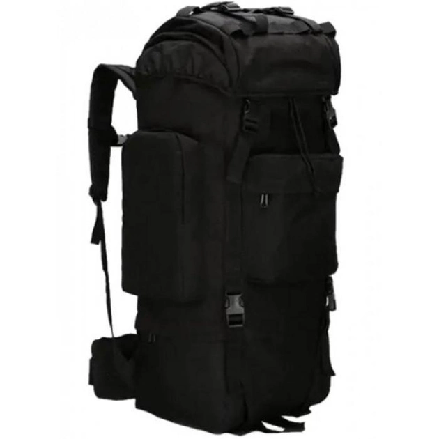 Тактический рюкзак WOW A21 Мужской рюкзак тактический походный 70л Чёрный - изображение 1