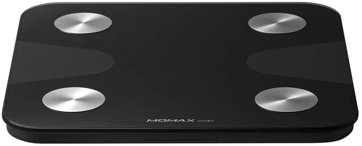 Умные весы Momax Lite Tracker IoT Body Scale Black (EW2SD) [75499] - изображение 3