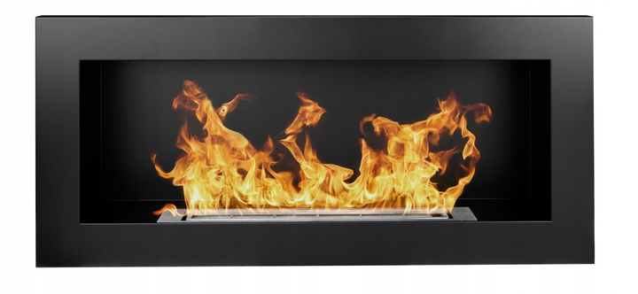 Биокамин настенный Fire Comfort 900x400x120 Черный матовый - изображение 2