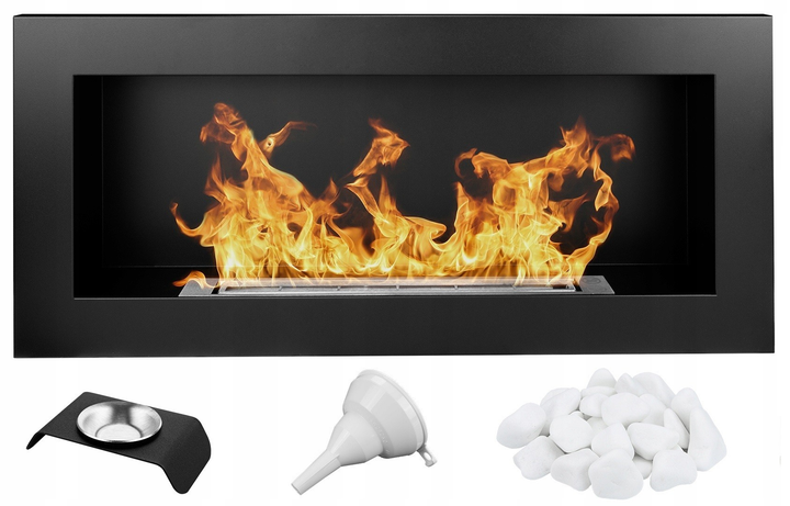 Биокамин настенный Fire Comfort 900x400x120 Черный матовый - изображение 10