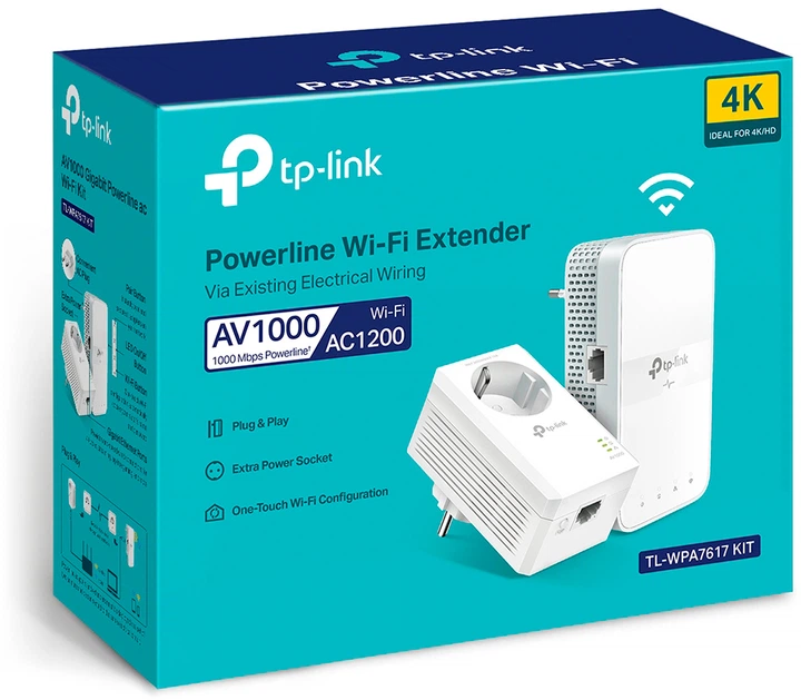 TP-LINK PowerLine TL-WPA7617 KIT przedłużacz zasięgu 2 szt. - obraz 7