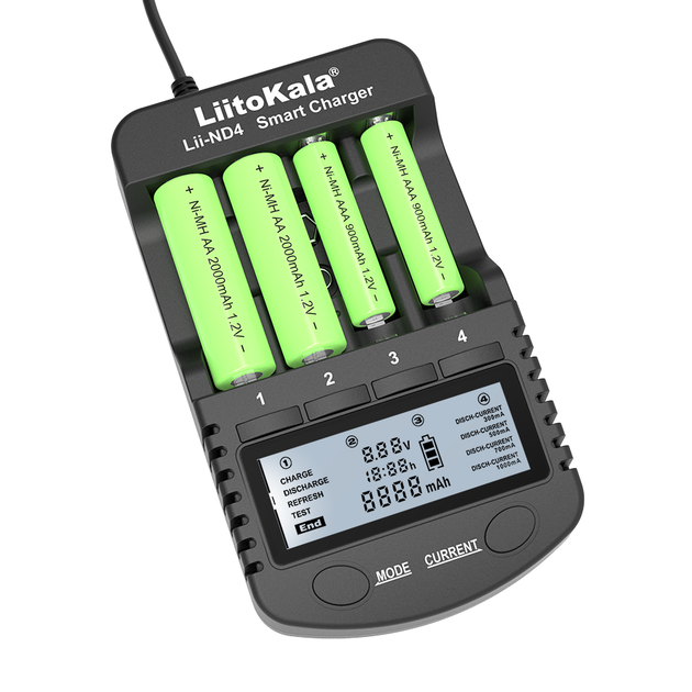 Универсальное ЗУ Liitokala Lii-ND4+CarCable, 4 канала Ni-Mh/крона, тест, 220V/12V, LED - изображение 10