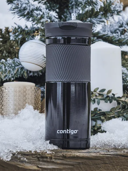Термочашка Contigo Byron 0,59 л чорна (2095634) - Фото 5 Термочашка Contigo Byron 0,59 л чорна (2095634) - зображення 5