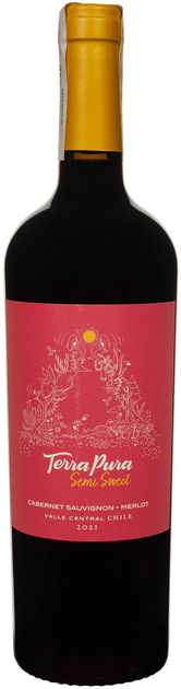 Вино Terra Pura Cabernet Sauvignon-Merlot красное полусладкое 0.75 л 13 ...