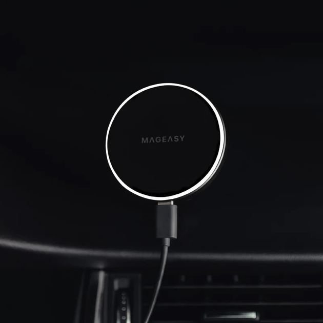 Бездротове АЗУ Switcheasy MagMount чорне для iPhone 12~14 (MCG123031BK22) - зображення 15