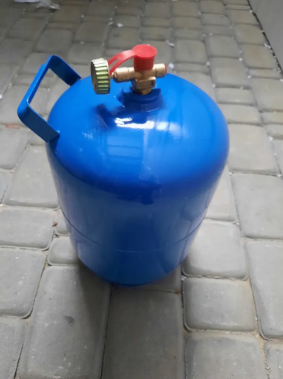 Газовий балон на 7 літрів Nurgaz кемпінговий пропановий з пальником з перехідником для заправки VMF EURO Туреччина - зображення 2