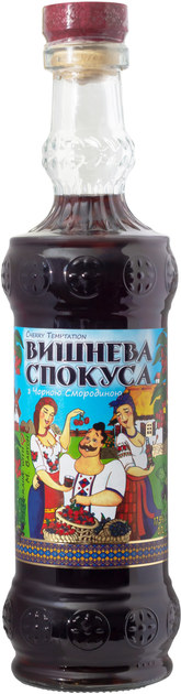 Напиток алкогольный «Вишневый соблазн» с черной смородиной 0.7 л 17.5% (4823098206590) - изображение 1