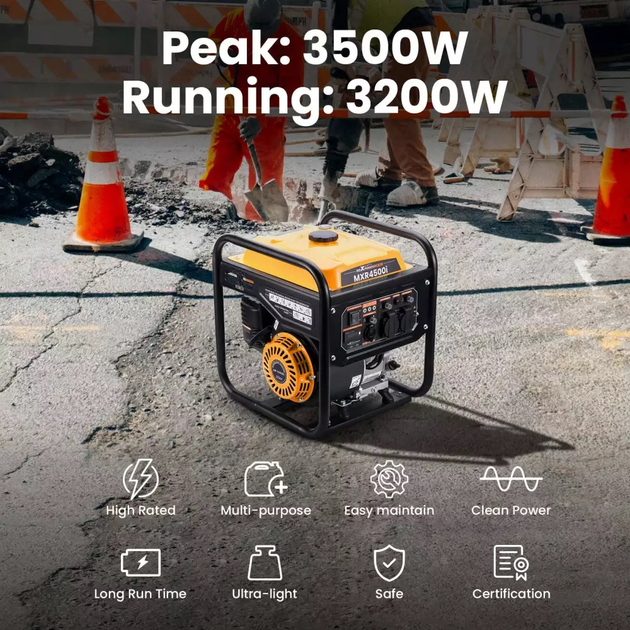 Инверторный бензиновый генератор MaXpeedingRODS MXR4500i – фото, отзывы ...