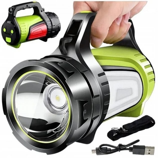 Потужний ліхтарпрожектор JS881B LED з функцією Powerbank Liion