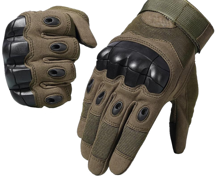 Тактичні армейскі рукавички CORHUNTER Touch Screen цвет Хакі розмір M (FF -115M) - зображення 2