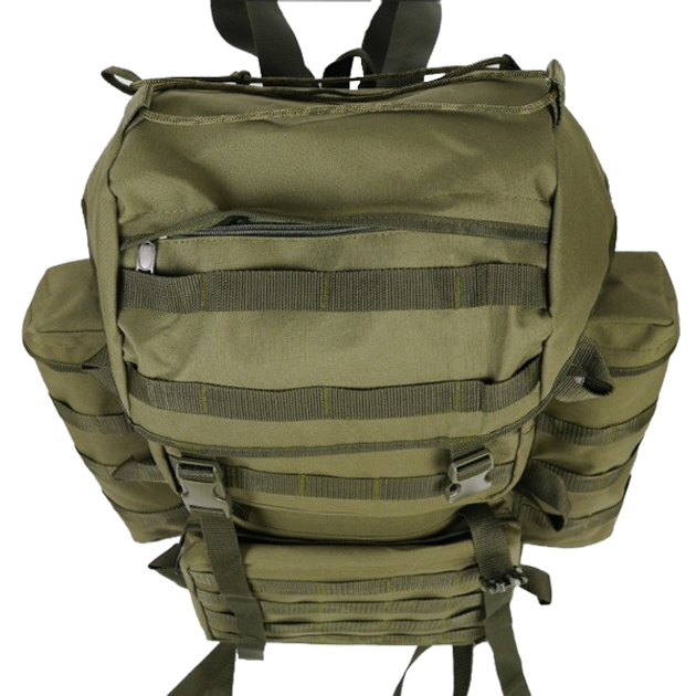 Тактичні військовий рюкзак для ЗСУ на 80 літрів Хакі (KT-7737) - зображення 2
