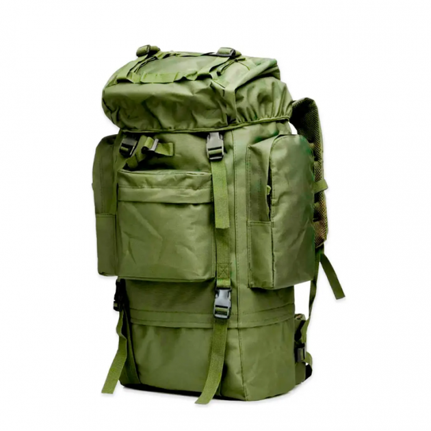 Мужской тактический рюкзак A21 70л, Олива - изображение 2