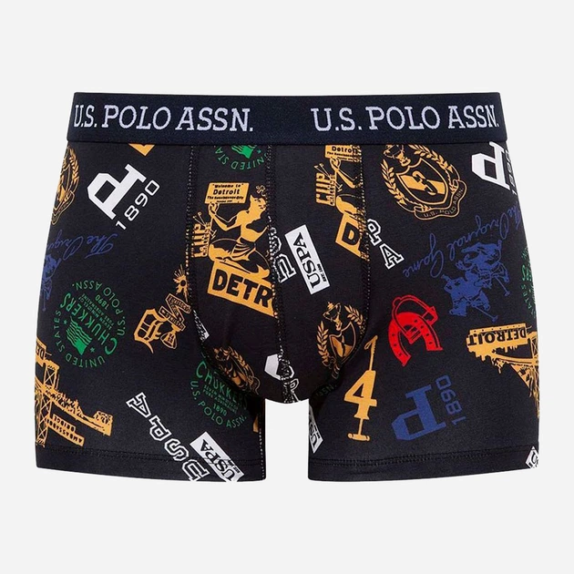Набор трусов-боксеров мужских US Polo Assn 80476 2XL (2 шт) Printed/Navy (8680557389180) - Фото 2 Набор трусов-боксеров мужских US Polo Assn 80476 2XL (2 шт) Printed/Navy (8680557389180) - изображение 2