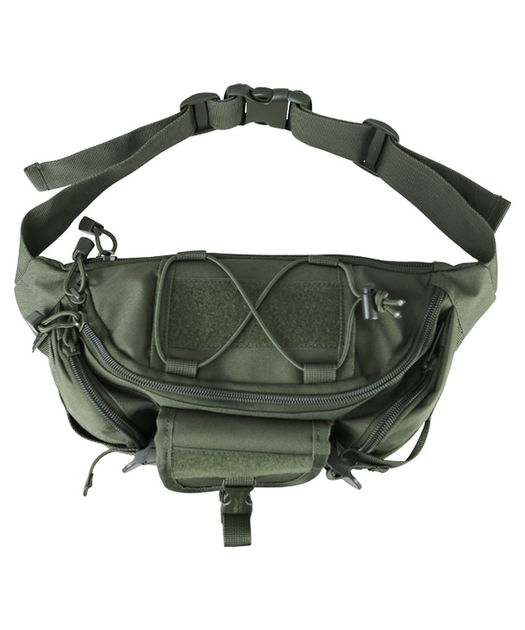 Сумка-бананка тактична на пояс сумка бокова настегна військова поясна Tactical Waist Bag Размер Оливковий TR_kb-twb-olgr - зображення 1