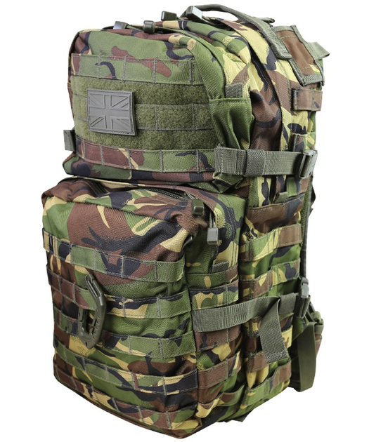 Рюкзак тактический военный армейский KOMBAT UK Medium Assault Pack зеленый хаки 40л TR_kb-map-dpm - изображение 1