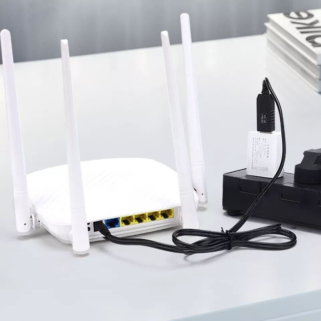 Кабель 12V підвищення напруги від Power банку до модема/роутера USB-DC ...