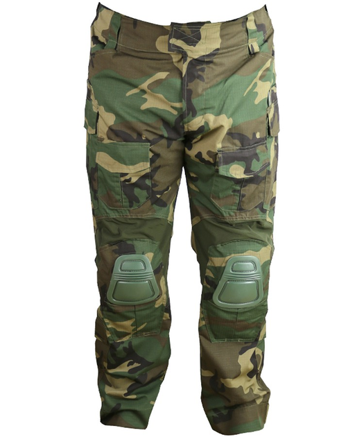 Тактические штаны военные KOMBAT UK армейские мужские ВСУ GenII S лесной камуфляж TR_kb-sotg-wdl-s - изображение 1