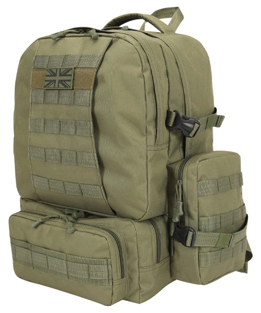 Рюкзак тактический военный армейский KOMBAT UK Expedition Pack оливковый 50л TR_kb-ep51-olgr - изображение 1