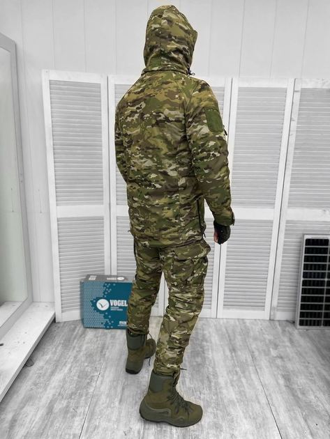 Тактична зимова тепла військова форма комплект костюм Jalivena ( Куртка + Штани ), Камуфляж: Мультикам, Розмір: XXXL - зображення 2