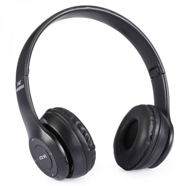 Беспроводные наушники UKC с MP3 плеером Bluetooth MDR P47 BT Black (zhg0068) - изображение 2