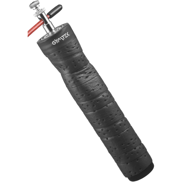 Скакалка Gymtek скоростная с подшипниками черная - изображение 4