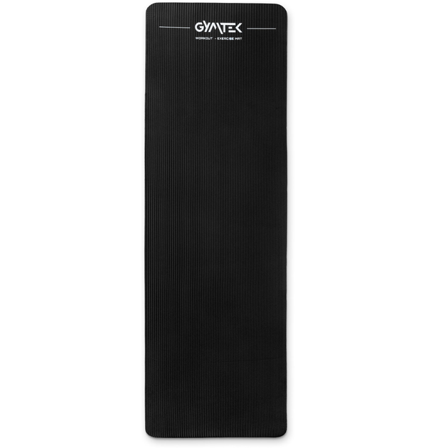 Коврик (мат) для йоги и фитнеса Gymtek NBR 1,5см черный - изображение 3