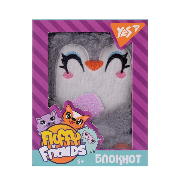 Блокнот YES "Fluffy Friends" - пингвин Элан - изображение 2