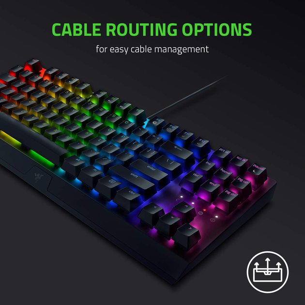 Клавіатура дротова Razer BlackWidow V3 TKL Razer Green USB