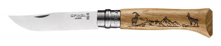 Ніж складаний Opinel Tradtion N°08 Inox Animalia Chamois - зображення 2