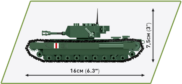 Конструктор Cobi Друга Світова Війна Танк Mk IV Черчіль A22 315 деталей (COBI-2717) - зображення 6