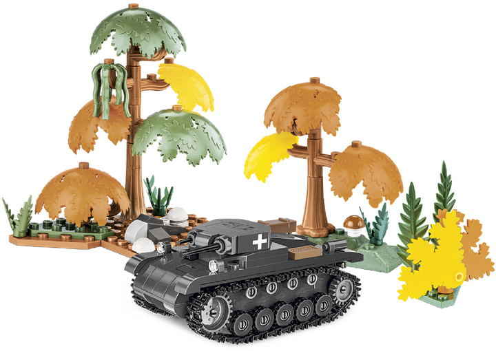 Klocki konstrukcyjne Cobi II Wojna Światowa Czołg Panzer II 250 elementów (COBI-2718) - obraz 7