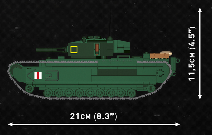 Конструктор Cobi Company of Heroes 3 Танк Mk III Черчилль 654 деталей (COBI-3046) - Фото 4 Конструктор Cobi Company of Heroes 3 Танк Mk III Черчилль 654 деталей (COBI-3046) - изображение 4