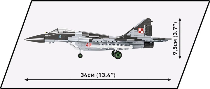Klocki konstrukcyjne Cobi Samolot MiG-29 Fulcrum 600 elementów (COBI-5834) - Zdjęcie 3 Klocki konstrukcyjne Cobi Samolot MiG-29 Fulcrum 600 elementów (COBI-5834) - obraz 3