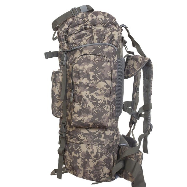 Тактичний рюкзак армійський Armory Ox 600D великий на 70л, водонепроникний Піксель - зображення 5