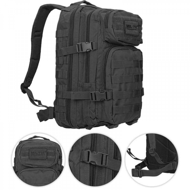 Рюкзак MIL-TEC Taktyczny Mil-Tec Assault 20L Czarny (11711384) - зображення 1