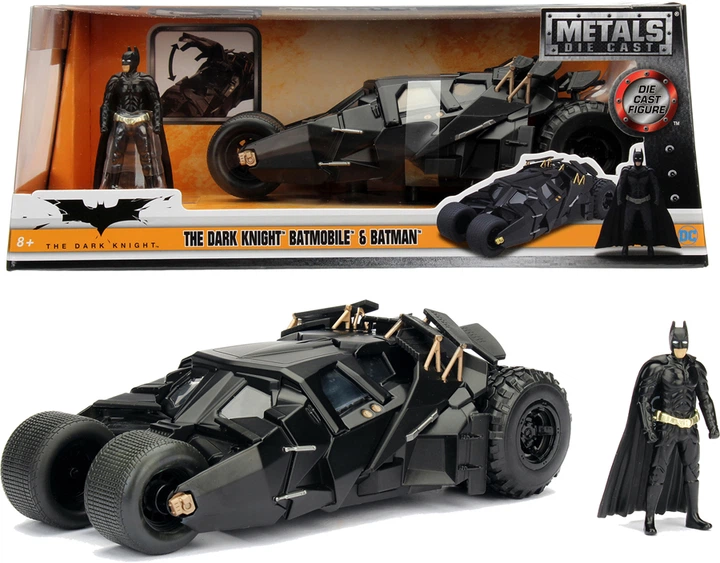 Samochód kolekcjonerski Jada Batman Mroczny rycerz Batmobil 1:24 (253215005) (4006333065033) - Zdjęcie 13 Samochód kolekcjonerski Jada Batman Mroczny rycerz Batmobil 1:24 (253215005) (4006333065033) - obraz 13