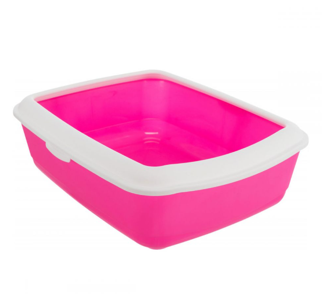 Туалет для кошек с рамкой Trixie "Classic Litter Tray" розовый 37*15*47 см (TX-40182) - Фото 1 Туалет для кошек с рамкой Trixie "Classic Litter Tray" розовый 37*15*47 см (TX-40182) - изображение 1