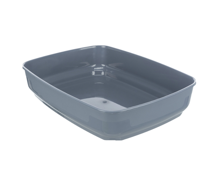 Туалет для кошек с рамкой Trixie "Delio Litter Tray" серый 38*20*50 см (TX-40397) - изображение 2