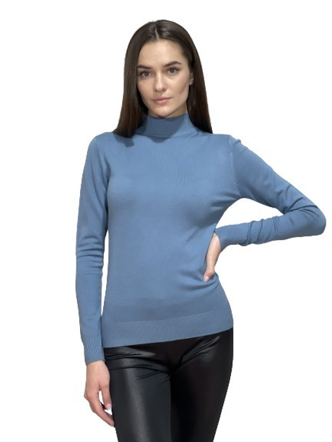 Женский гольф-водолазка с кашемиром Moni &Co Тёмно-голубой 44-46 от ...